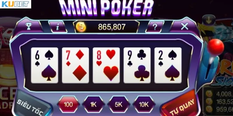 Lý do chọn Kubet chơi Mini poker đổi thẻ